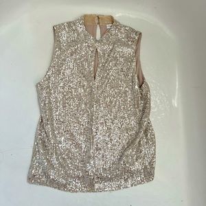 Gold CK sequin top size medium